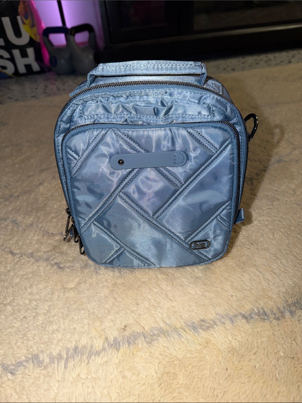 lug Skeeter Bridge Denim Drift Blue Crossbody Bag